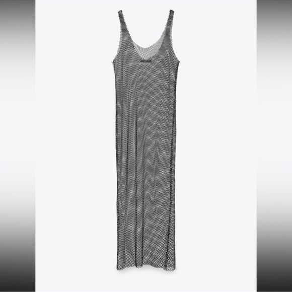 Zara Limited Edition Rhinestone
Mesh Dress - Picture 15 of 16